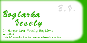 boglarka vesely business card